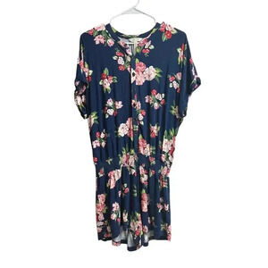 Matilda Jane Be Bold Floral Romper Navy Blue Brilliant Daydream Women's Large